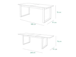 Tavolo Allungabile in legno Iris