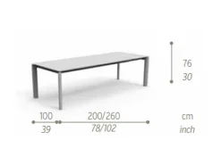 Tavolo allungabile Milo 200/260