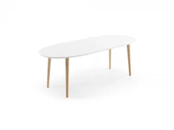Tavolo allungabile Osvaldo 140/220 Legno Naturale, MDF Laccato