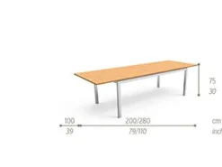 Tavolo allungabile Timber 200/280