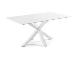 Tavolo Asterisco 160 bianco piano melammina bianco
