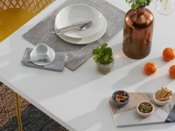 Tavolo Asterisco 180 bianco piano melammina bianco