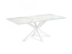 Tavolo Asterisco 180 inox piano porcellanato
