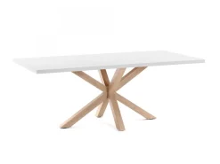 Tavolo Asterisco 200 legno piano melammina bianco