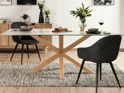 Tavolo Asterisco 180 legno piano porcellanato
