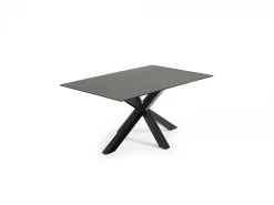 Tavolo Asterisco 160 nero e piano gres