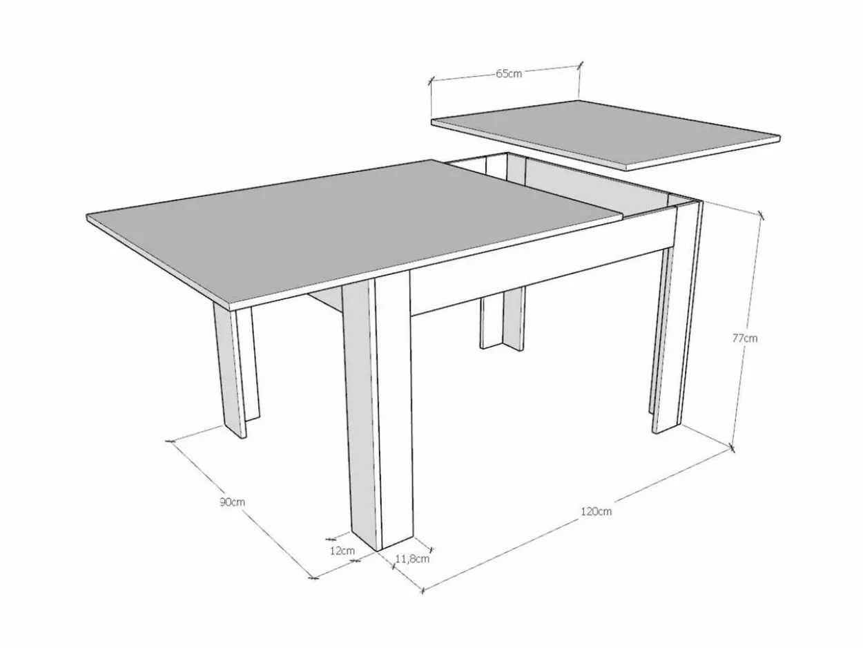 Tavolo Bibi 120x90