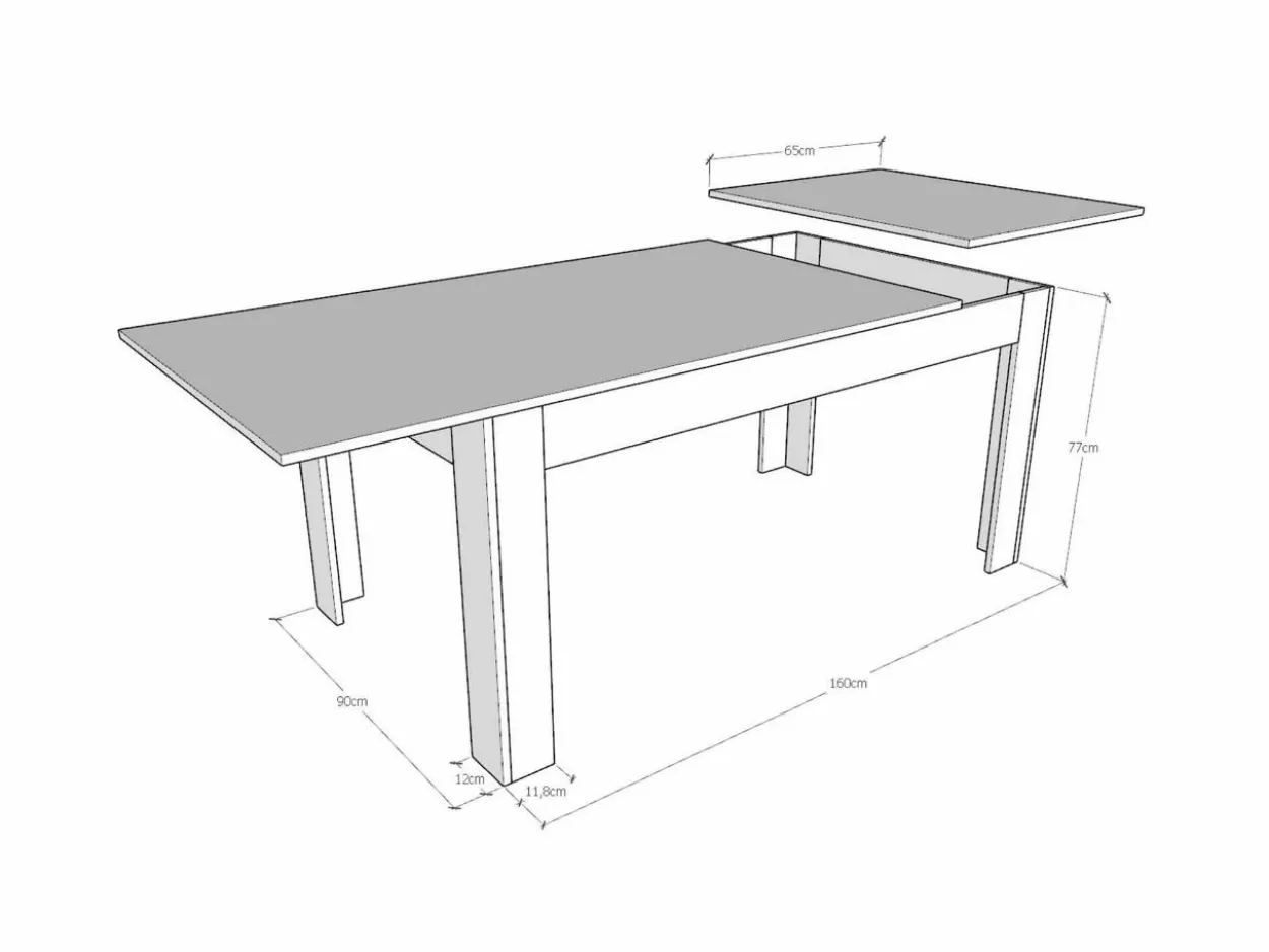Tavolo Bibi 160x90