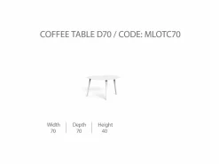 Tavolo Caffè Milo 70