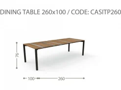 Tavolo Casilda 260x100