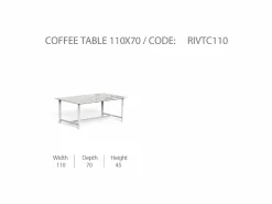 Tavolo da Caffè Riviera 110x70