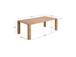 Tavolo Dama 220x110