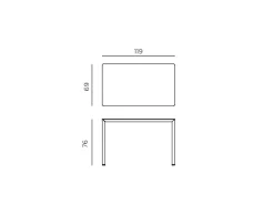Tavolo Piave 120x70