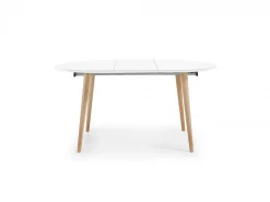 Tavolo rotondo allungabile 120/200 Legno Naturale, MDF Laccato