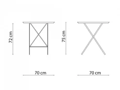 Tavolo Step 70x70